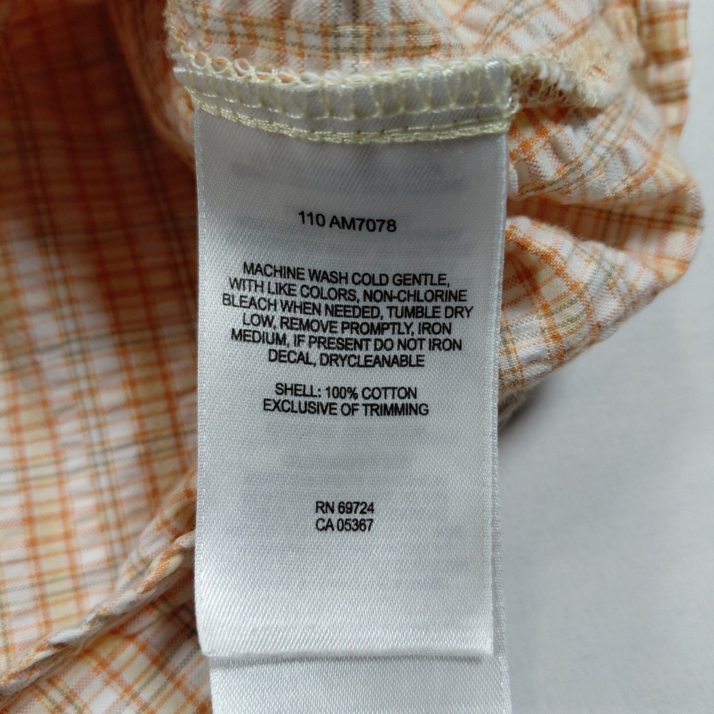 Columbia Sportswear Company Plaid Seersucker S/S Button Up Shirt Mens Large - Picture 4 of 9